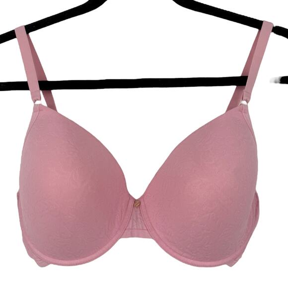 Natori 136059 Sheer Jacquard full fit contour underwire bra pink size 36DD 36E - Picture 1 of 6